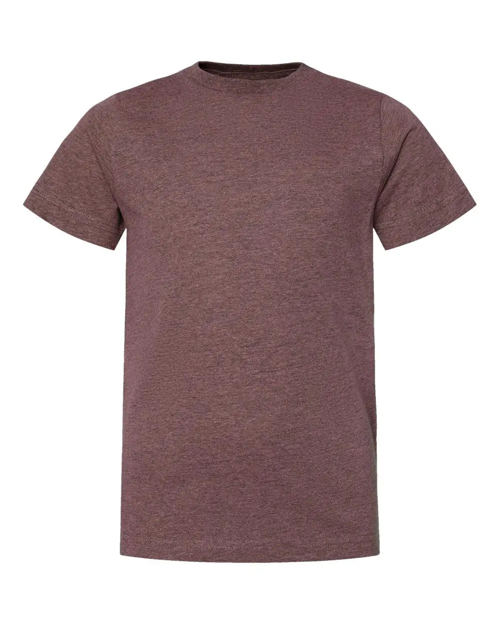 Lat 6101 Youth Fine Jersey Tee - Sangria Blackout - Cardinal / Xs