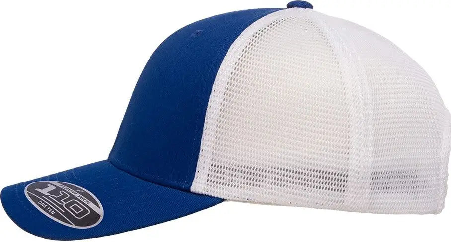 Flexfit 110m 110® Mesh-back Cap - Royal White - one Size Fits Most