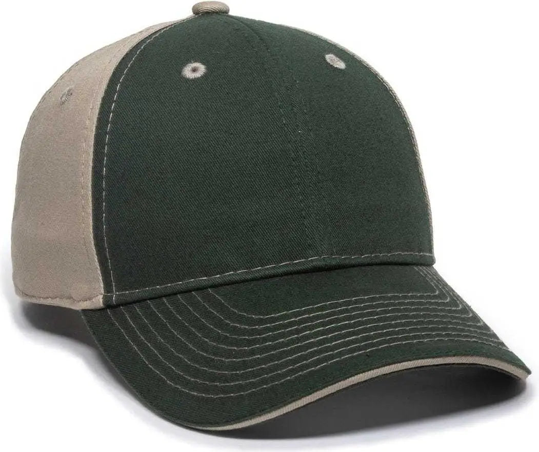 Oc Sports Gwt-101 Adjustable Cap - Dark Green Khaki - Forest / 6 7/8’’ - 7 1/2’’