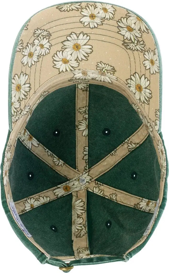 Infinity Her Cassie Women’s Pigment-dyed with Fashion Undervisor Cap - Jade Daisy - Jade/ / one Size Fits Most