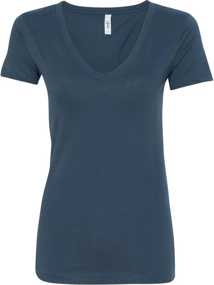 Next Level 1540 Women’s Ideal V-neck T-shirt - Indigo - Navy / Ladies Xs