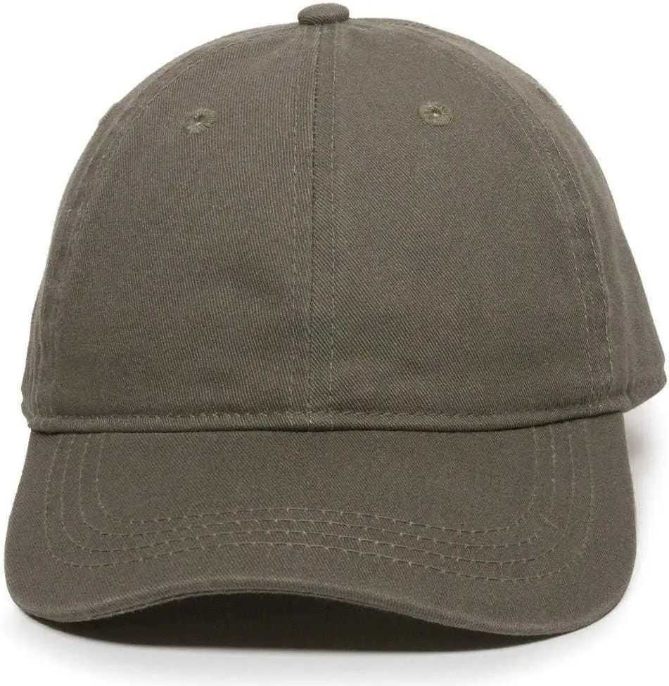 Oc Sports Gwt-111 Adjustable Strap Garment Wash Cotton Cap - Olive