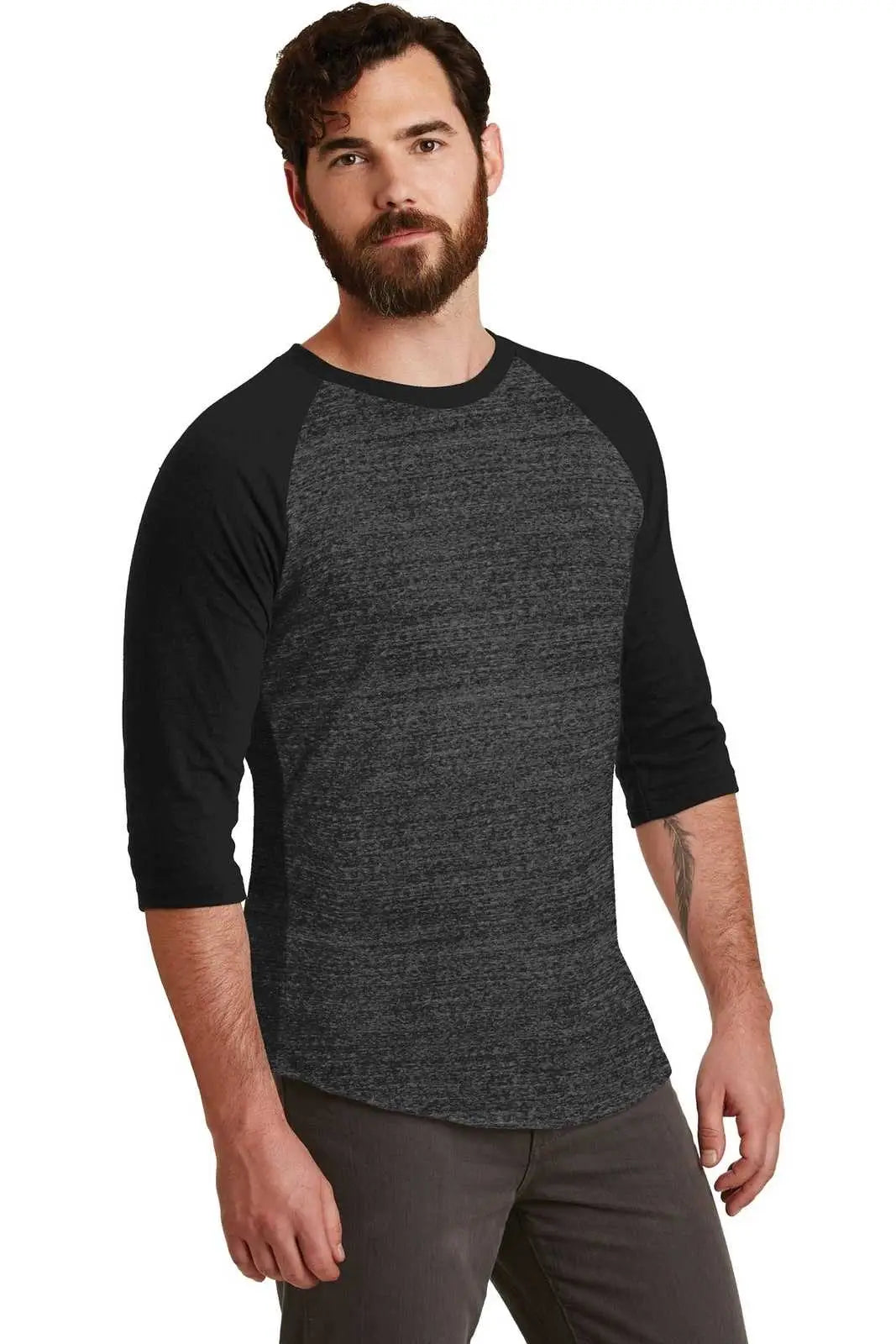 Alternative Aa2089 Eco-jersey Baseball T-shirt - Eco Black True
