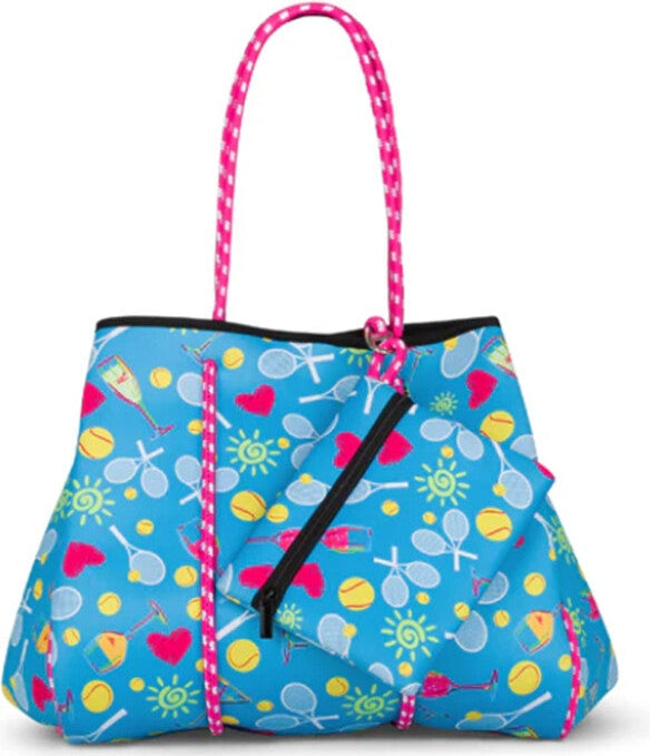 Beach/gym Tote & Pouch Girl’s Weekend - Blue