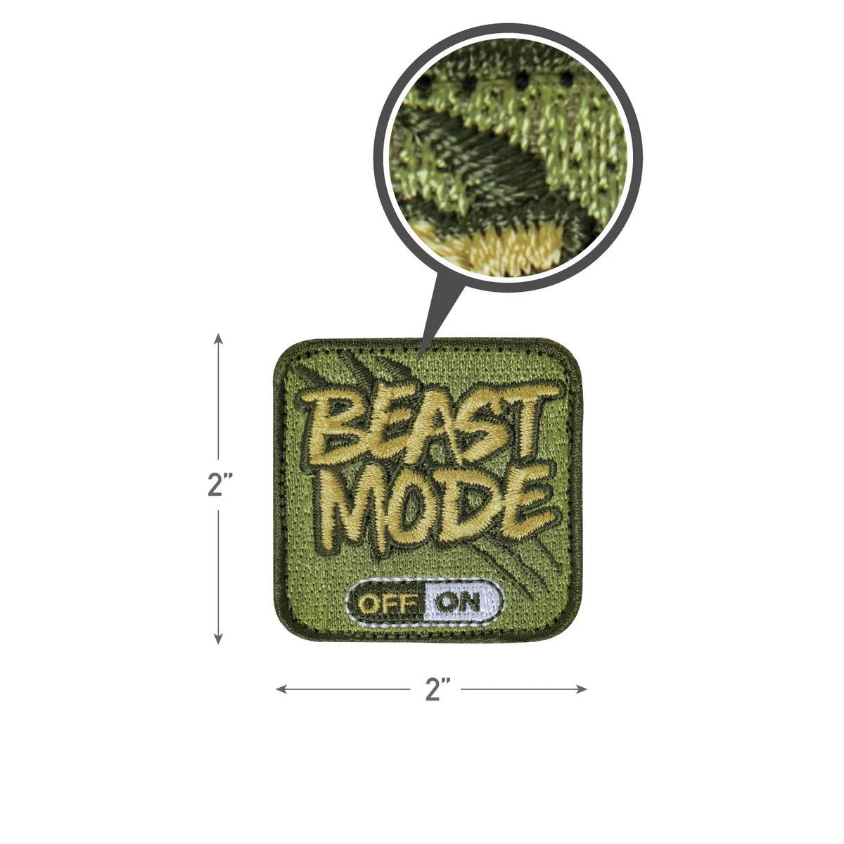Beast Mode Patch with Hook Back