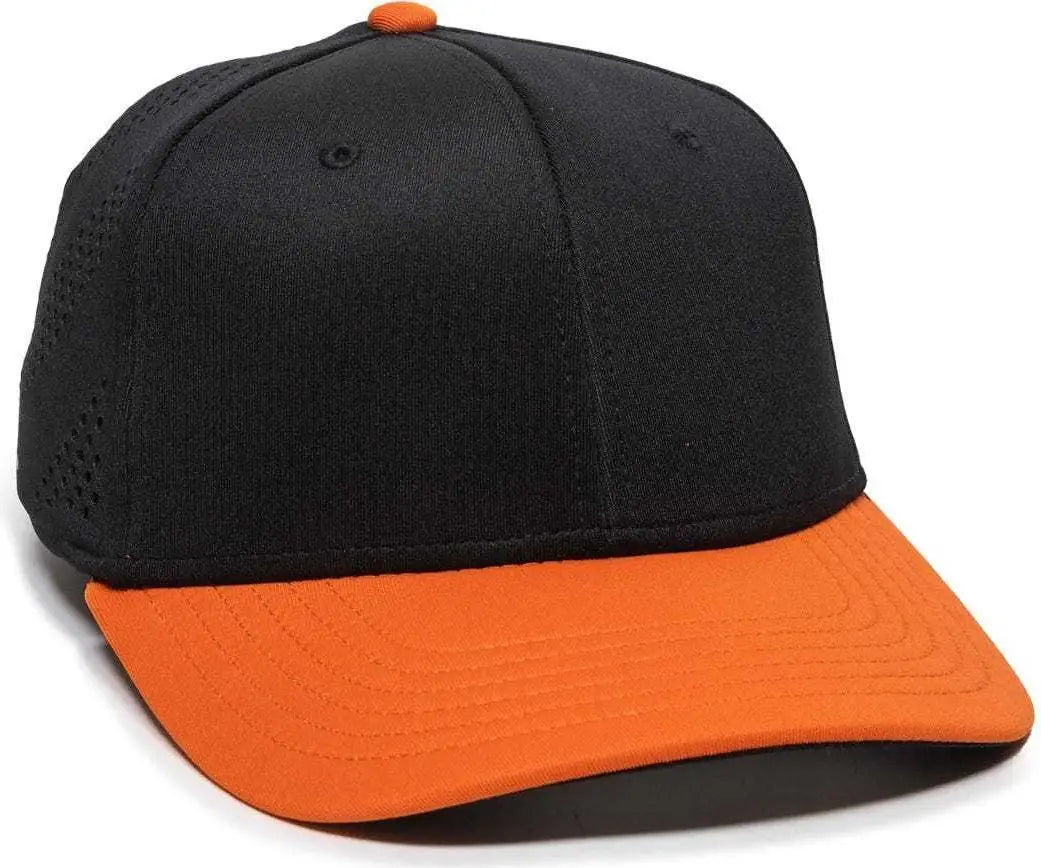 Oc Sports Air25 Flexible Fitting Cap - Black Orange - 6 3/8’’ - 3/4’’