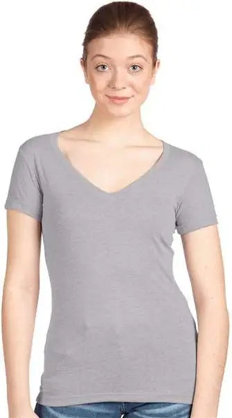 Next Level 1540 Women’s Ideal V-neck T-shirt - Heather Gray