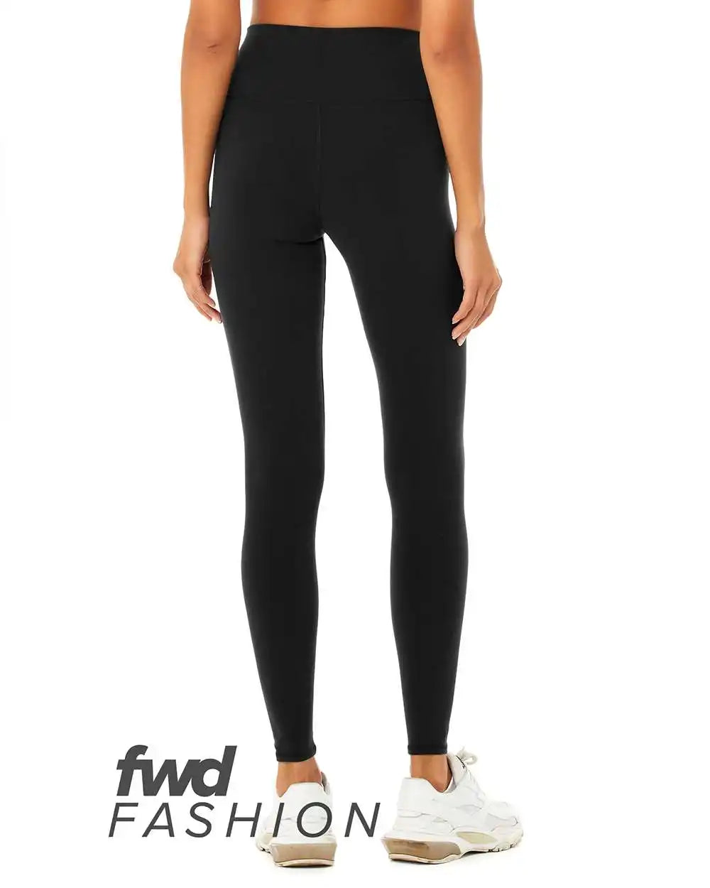 Bella + Canvas 0813 Fwd Fashion Women’s High Waist Fitness Leggings - Black / Xs