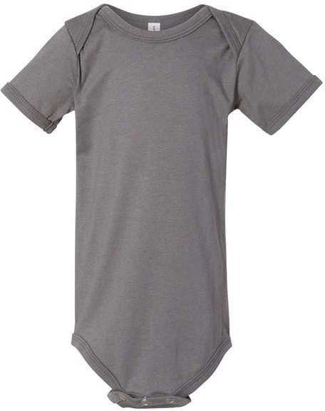 Bella + Canvas 100b Baby Jersey one Piece - Asphalt