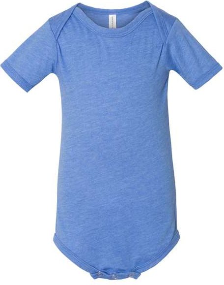 Bella + Canvas 100b Baby Jersey one Piece - Heather Columbia Blue
