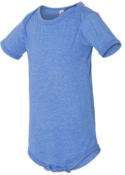 Bella + Canvas 100b Baby Jersey one Piece - Heather Columbia Blue