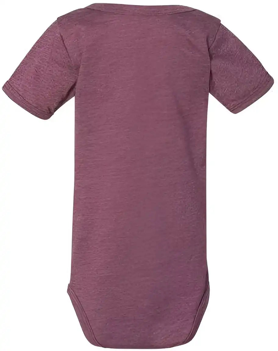 Bella + Canvas 100b Baby Jersey one Piece Heather Maroon
