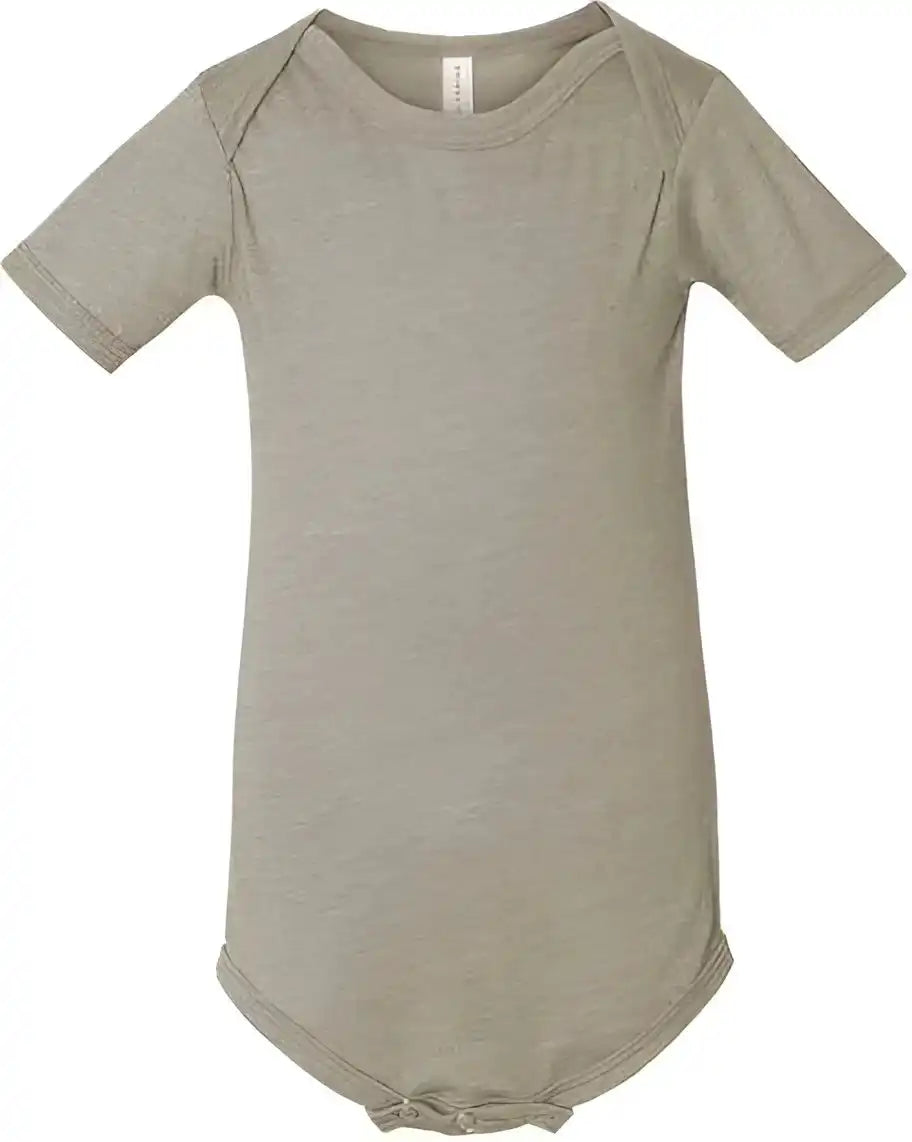 Bella + Canvas 100b Baby Jersey one Piece Heather Stone