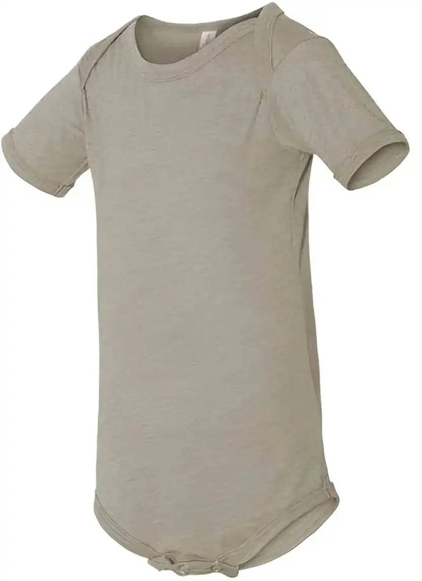 Bella + Canvas 100b Baby Jersey one Piece Heather Stone