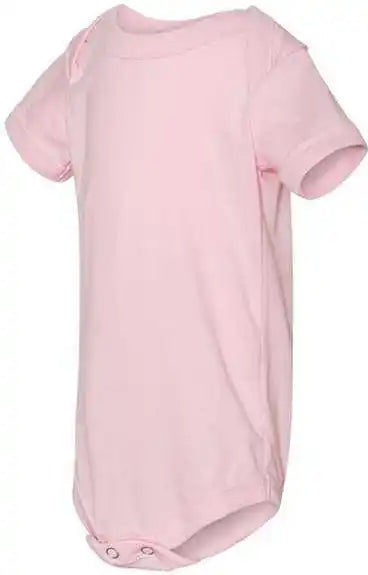 Bella + Canvas 100b Baby Jersey one Piece Pink