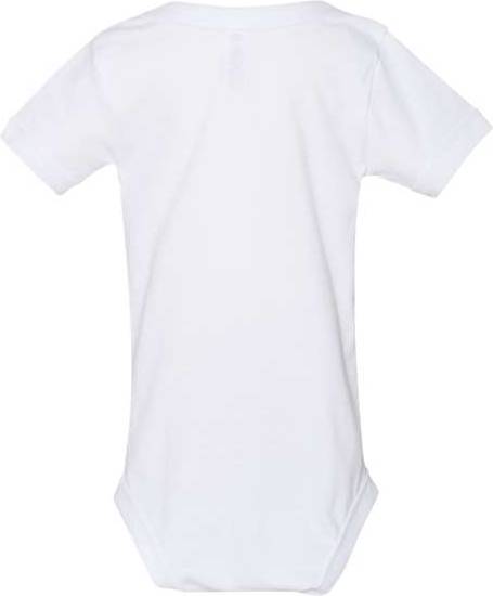 Bella + Canvas 100b Baby Jersey one Piece - White