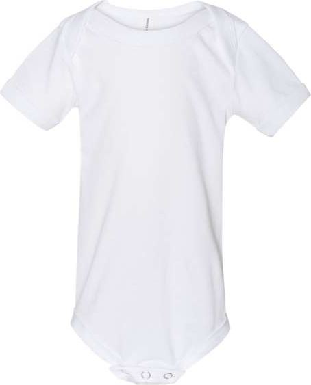 Bella + Canvas 100b Baby Jersey one Piece - White