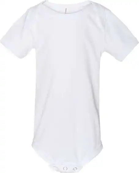 Bella + Canvas 100b Baby Jersey one Piece White