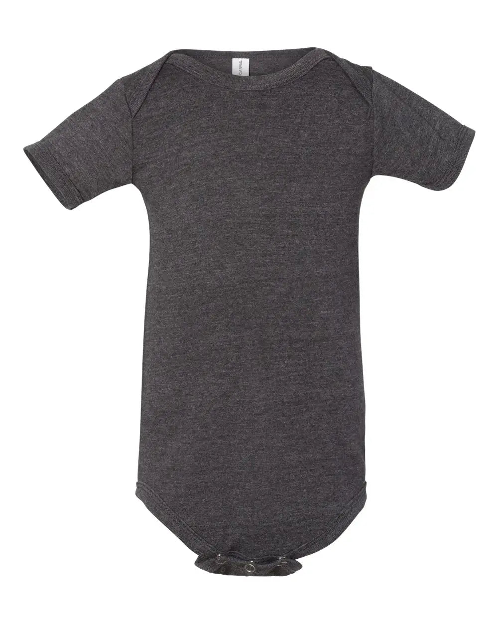 Bella + Canvas 100b Infant Jersey one Piece - Dark Grey Heather - Newborn
