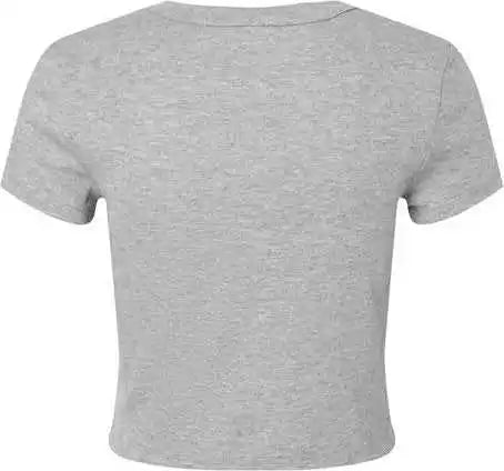 Bella + Canvas 1010 Women’s Micro Rib Baby Tee - Athletic Heather