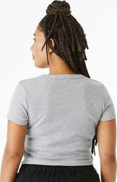 Bella + Canvas 1010 Women’s Micro Rib Baby Tee - Athletic Heather