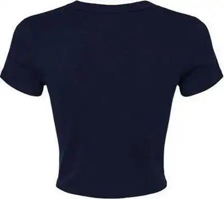 Bella + Canvas 1010 Women’s Micro Rib Baby Tee Solid Navy Blend