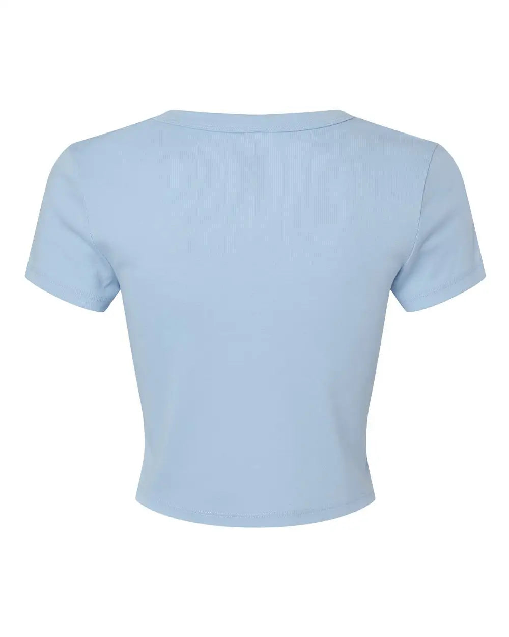 Bella + Canvas 1010c Women’s Micro Rib Baby Tee - 1010 - Solid Blue Blend