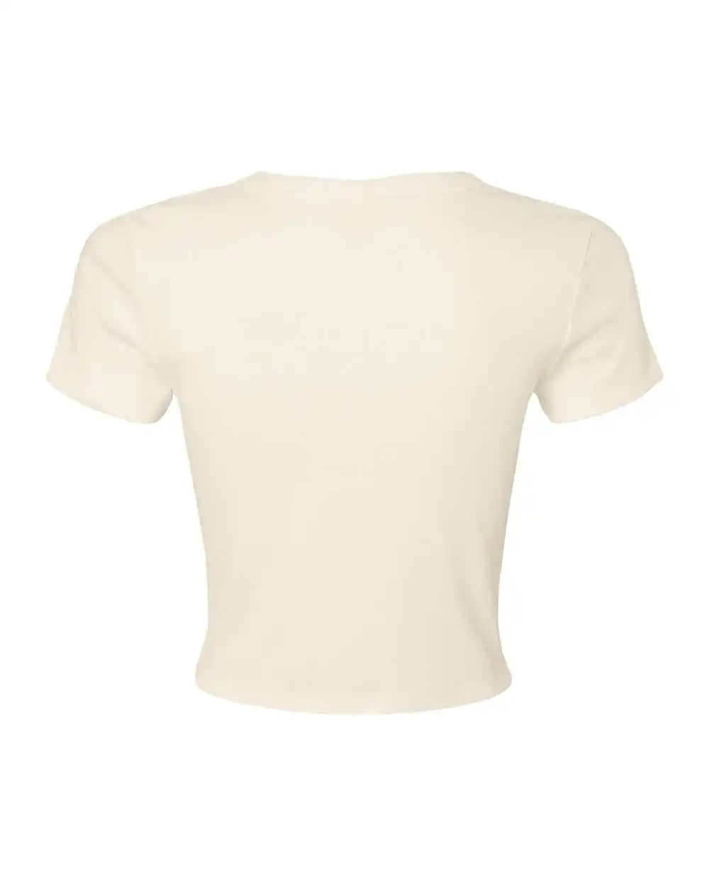 Bella + Canvas 1010c Women’s Micro Rib Baby Tee - 1010 - Solid Natural Blend - Xs