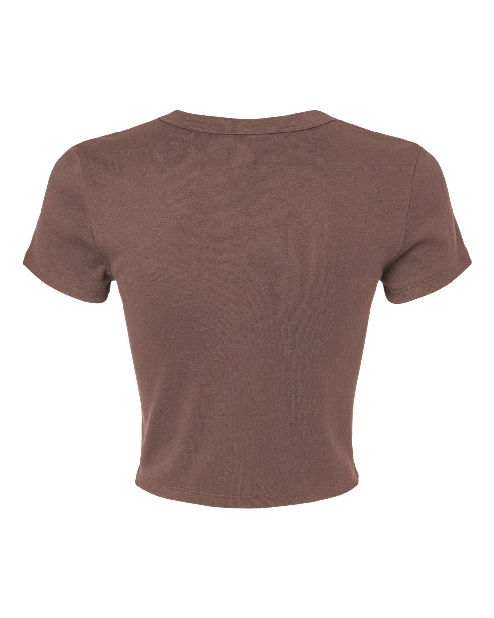 Bella + Canvas 1010c Women’s Micro Rib Baby Tee - Solid Cocoa Blend