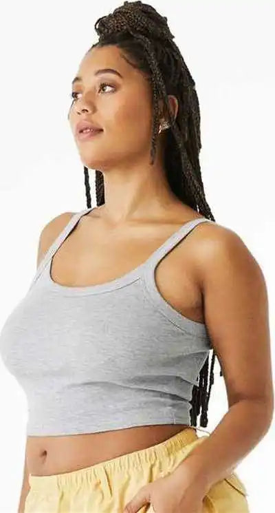 Bella + Canvas 1012 Women’s Micro Rib Spaghetti Strap Tank - Athletic Heather
