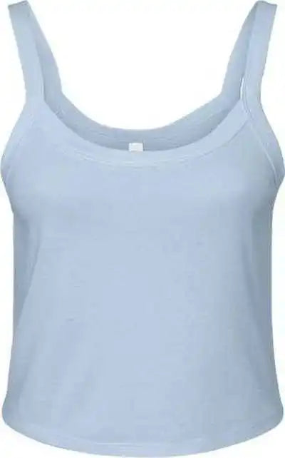 Bella + Canvas 1012 Women’s Micro Rib Spaghetti Strap Tank Solid Baby Blue Blend