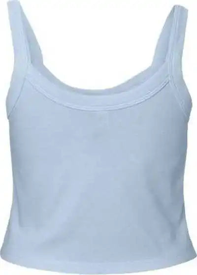 Bella + Canvas 1012 Women’s Micro Rib Spaghetti Strap Tank Solid Baby Blue Blend