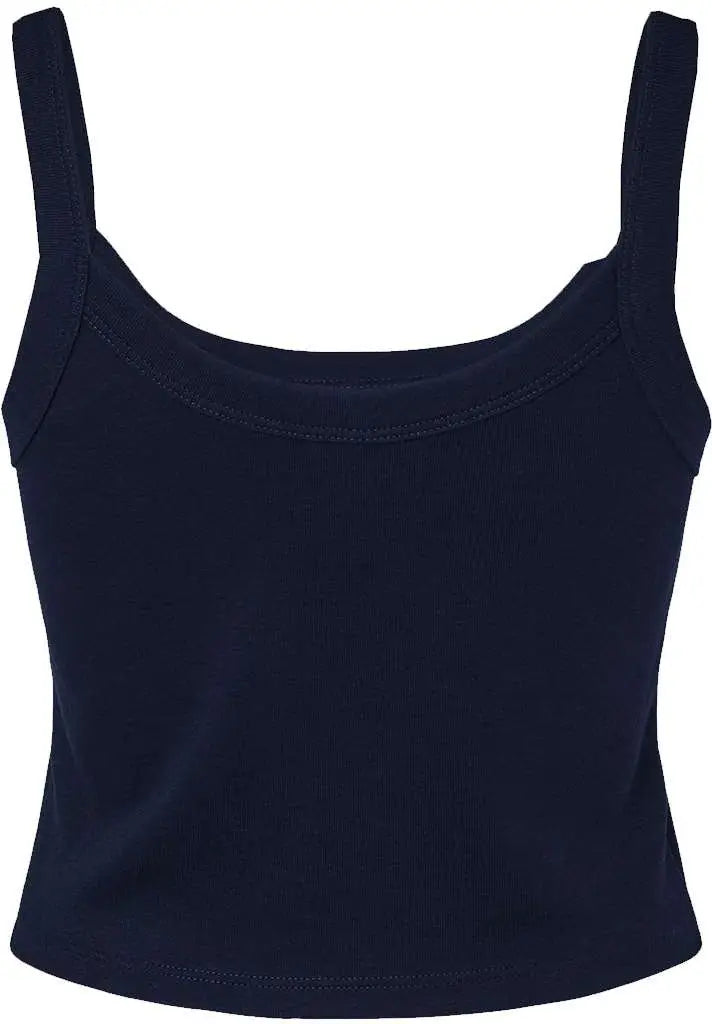 Bella + Canvas 1012c Women’s Micro Rib Spaghetti Strap Tank - 1012 - Solid Navy Blend - Ladies Xs