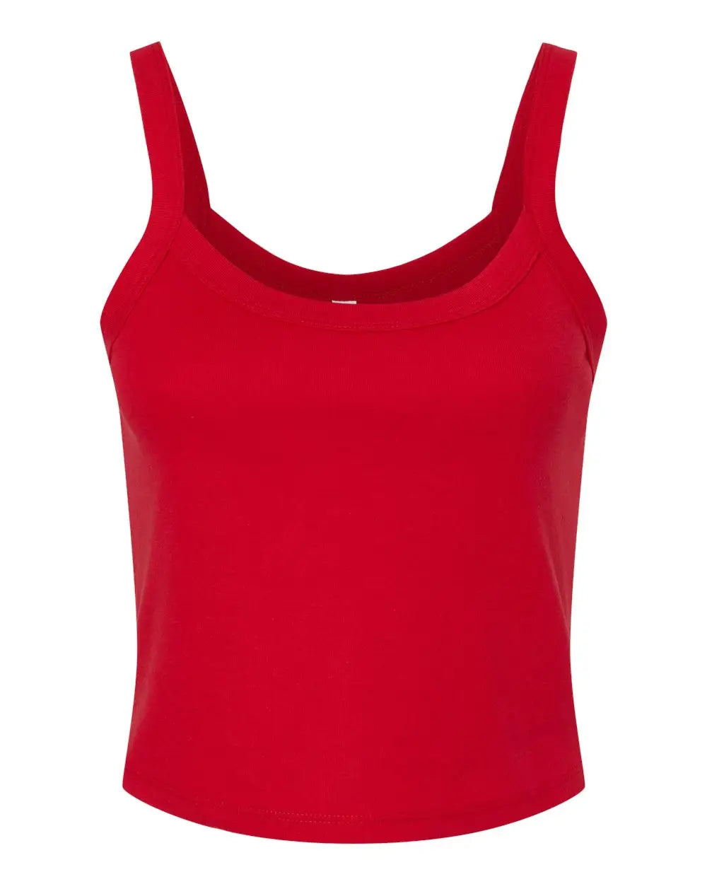 Bella + Canvas 1012c Women’s Micro Rib Spaghetti Strap Tank - 1012 - Solid Red Blend - Ladies Xs