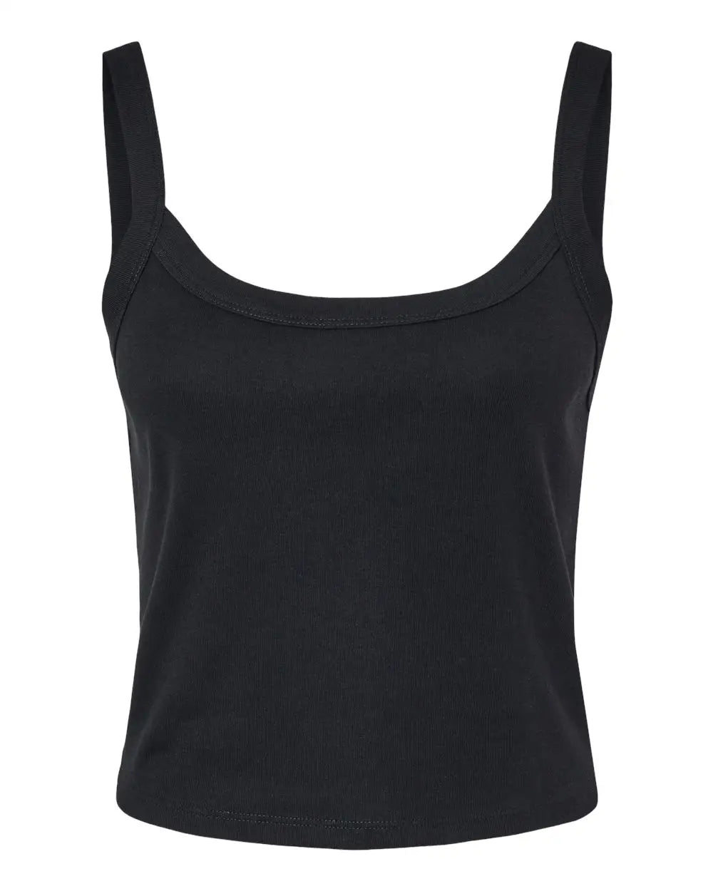 Bella + Canvas 1012c Women’s Micro Rib Spaghetti Strap Tank - 1012 - Solid Black Blend - Ladies Xs