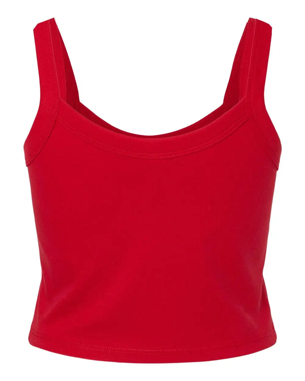 Bella + Canvas 1012c Women’s Micro Rib Spaghetti Strap Tank - 1012 - Solid Red Blend - Ladies Xs