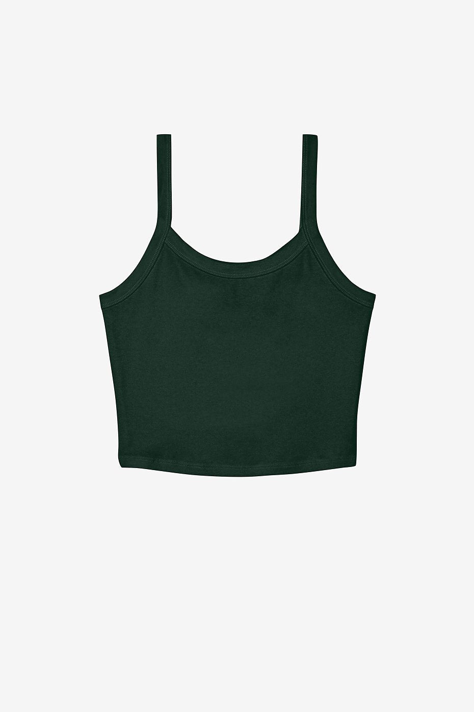 Bella + Canvas 1012c Women’s Micro Rib Spaghetti Strap Tank - Solid Forest Blend