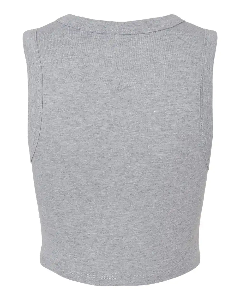 Bella + Canvas 1013c Women’s Micro Rib Muscle Crop Tank - 1013 - Athletic Heather - Xs