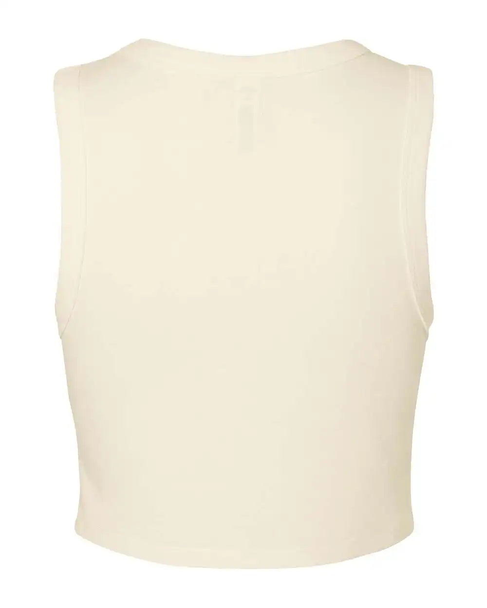 Bella + Canvas 1013c Women’s Micro Rib Muscle Crop Tank - 1013 - Solid Natural Blend - Xs