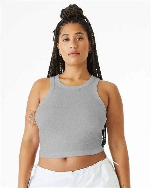 Bella + Canvas 1019 Women’s Micro Rib Racer Tank - Athletic Heather