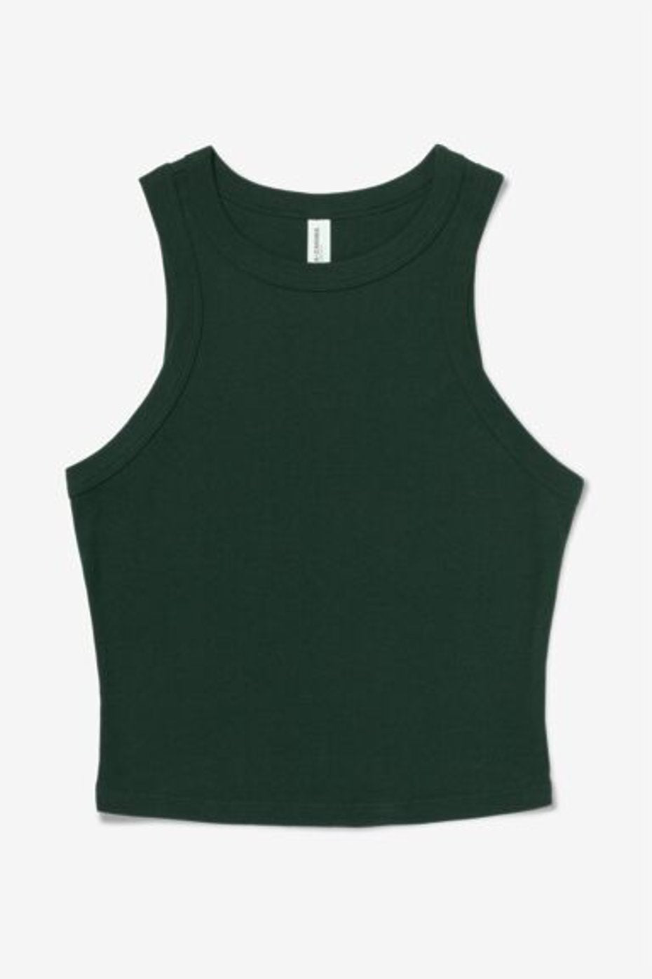 Bella + Canvas 1019 Women’s Micro Rib Racer Tank - Solid Forest Blend