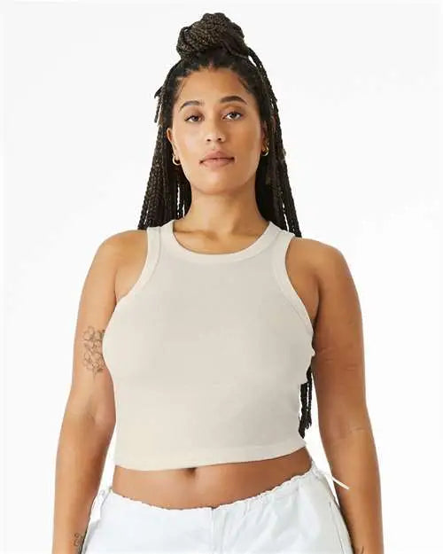 Bella + Canvas 1019 Women’s Micro Rib Racer Tank - Solid Natural Blend