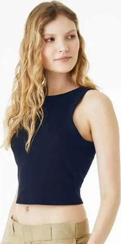 Bella + Canvas 1019 Women’s Micro Rib Racer Tank Solid Navy Blend