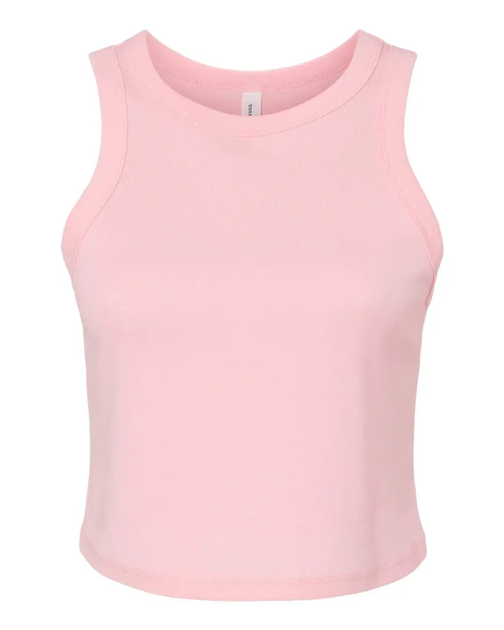 Bella + Canvas 1019 Women’s Micro Rib Racer Tank - Solid Pink Blend - Xs