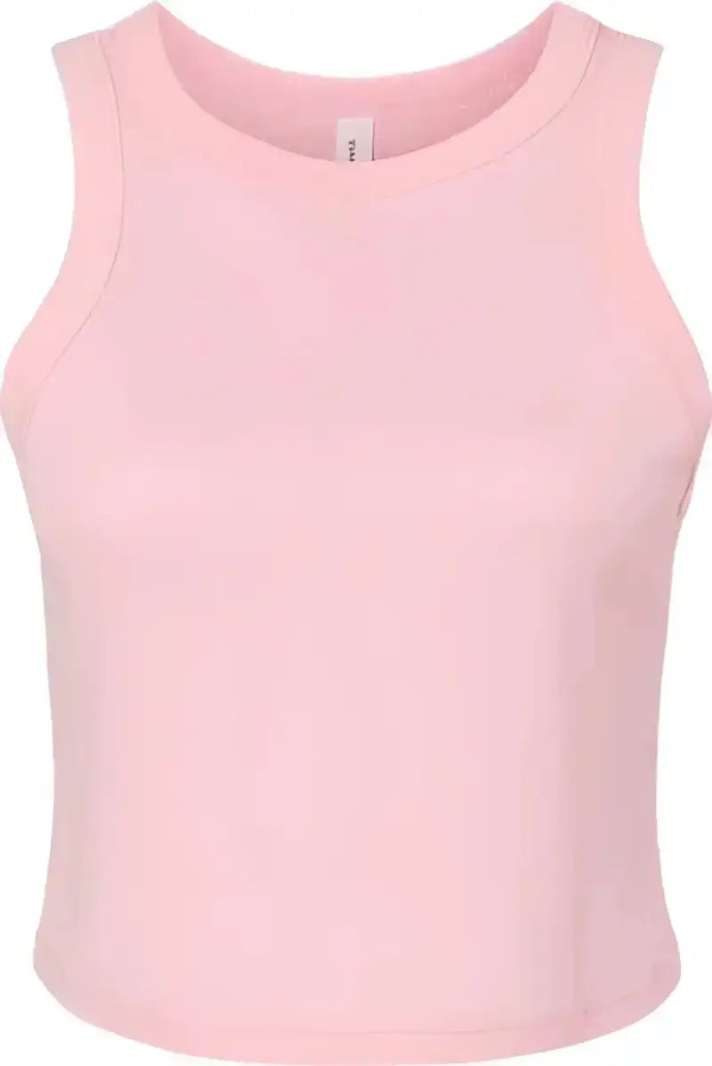 Bella + Canvas 1019 Women’s Micro Rib Racer Tank Solid Pink Blend