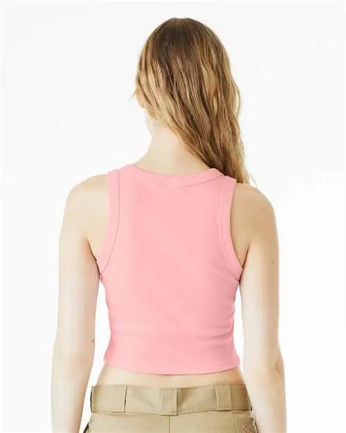 Bella + Canvas 1019 Women’s Micro Rib Racer Tank - Solid Pink Blend