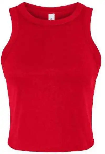 Bella + Canvas 1019 Women’s Micro Rib Racer Tank Solid Red Blend