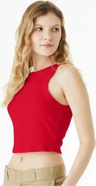 Bella + Canvas 1019 Women’s Micro Rib Racer Tank Solid Red Blend