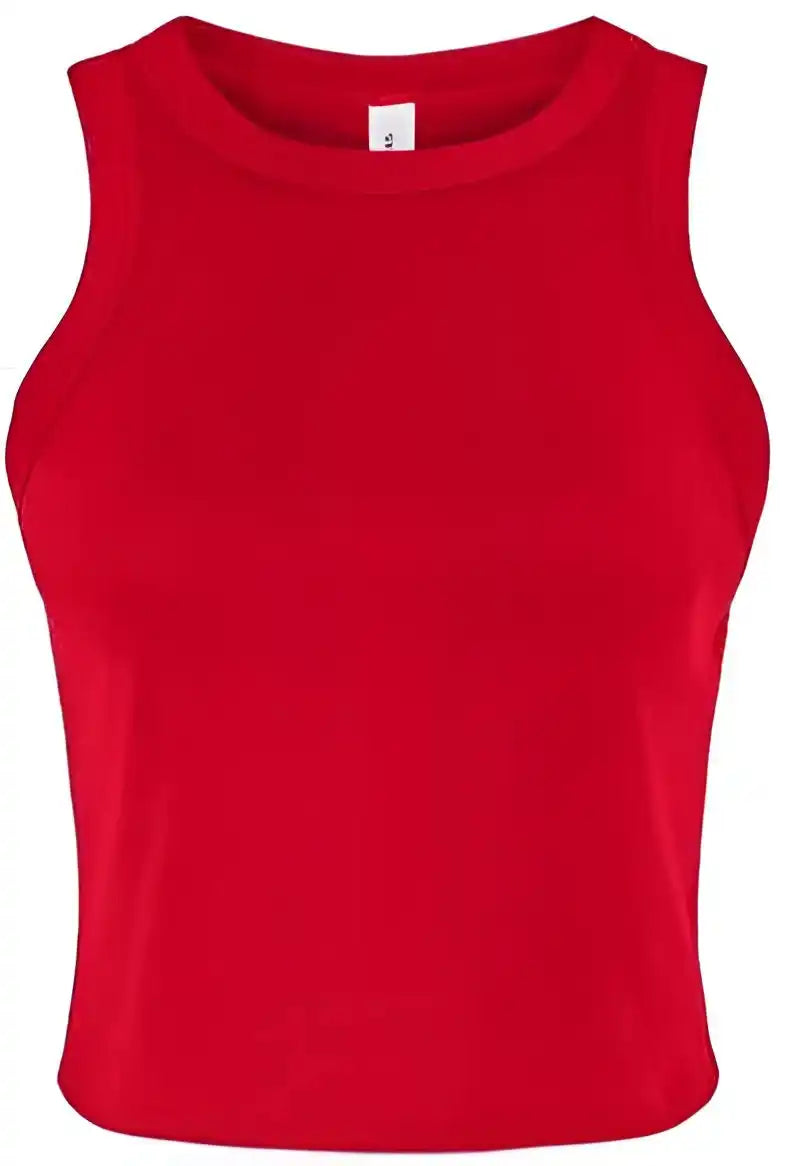 Bella + Canvas 1019 Women’s Micro Rib Racer Tank Solid Red Blend