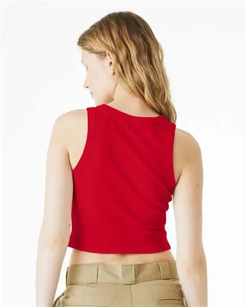 Bella + Canvas 1019 Women’s Micro Rib Racer Tank - Solid Red Blend